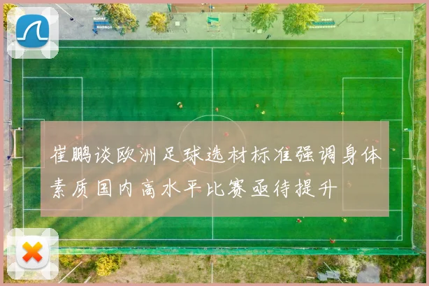 崔鹏谈欧洲足球选材标准强调身体素质国内高水平比赛亟待提升